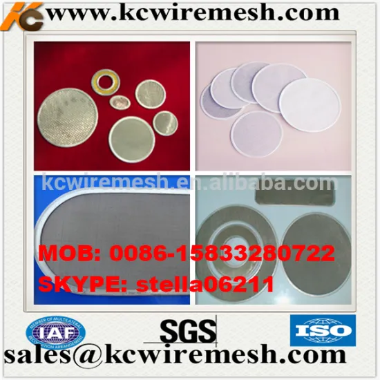 Manufacture!!!!!!!! KANGCHEN Black Wire Mesh Filter Discs for PP PE plastic recycle