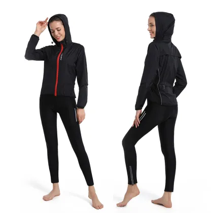 WOSAWE Women's Cycling Clothing Set: Windproof and Waterproof Sportswear