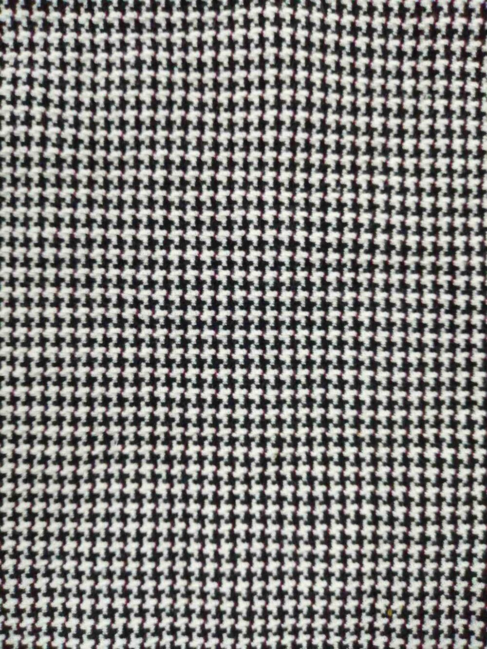 Classic check designs T/C double jacquard knit fabric