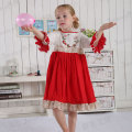 Wholesale christmas baby girls embroidery dress