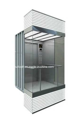 Glass Elevator Lift with Square Shape (KJX-105G)