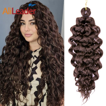 Hawaii crochet curl extensiones de cabello onda de agua trenzas