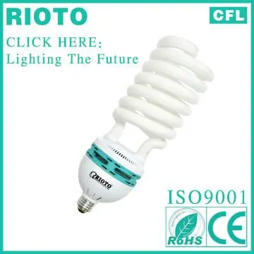 105w >65lm/w 8000hrs 2700k 17mm Half Spiral Energy Saving Lights