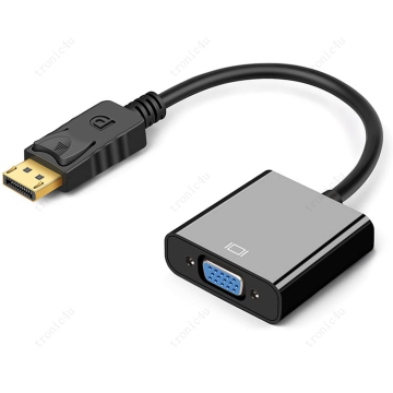 Cable adaptador DP a VGA 1080p: convertidor de alta definición para proyectores, televisores y computadoras portátiles