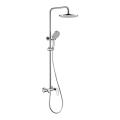 Juego de ducha de baño de latón gris Gunmetal