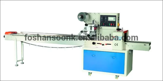 High Speed Cake Bread flow Packing Machine