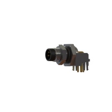 Female Panel Mount Connector M8 Circular Male 4-pin A-key Connector Factory