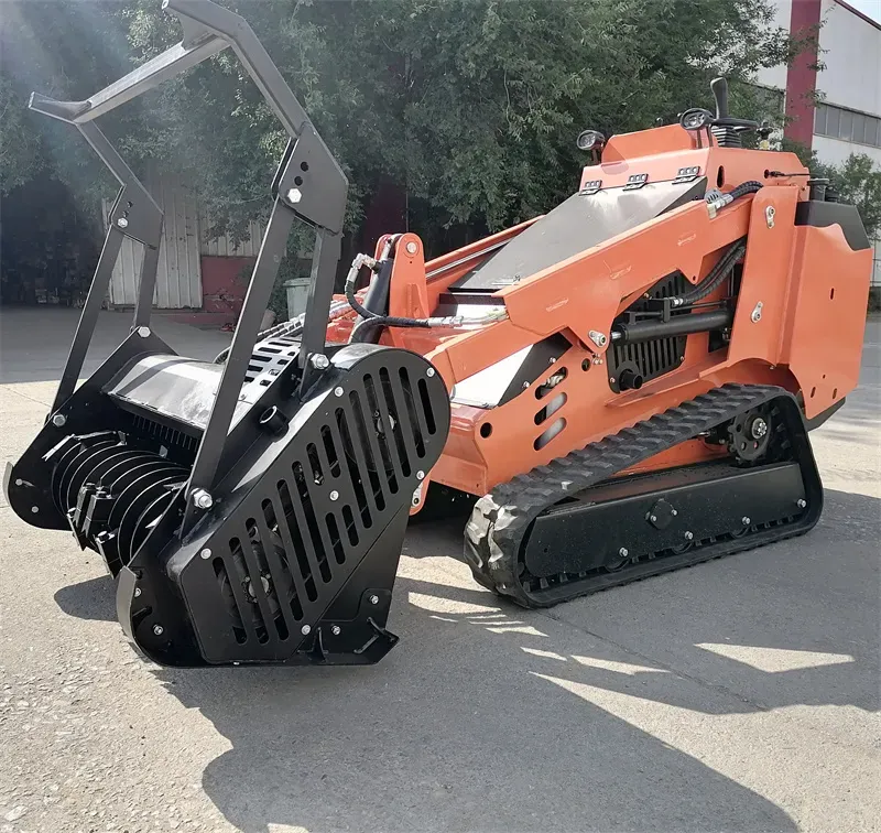 25HP Mini Skid Steer Loader with Forestry Mulcher