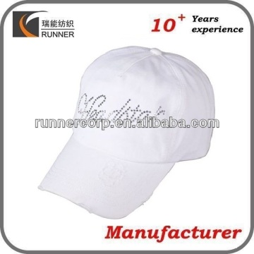 Fashion baseball cap with rhinestones