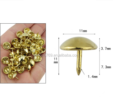 11x11mmmm goldene Metallsofa Blase Nagelbestandsversorgung