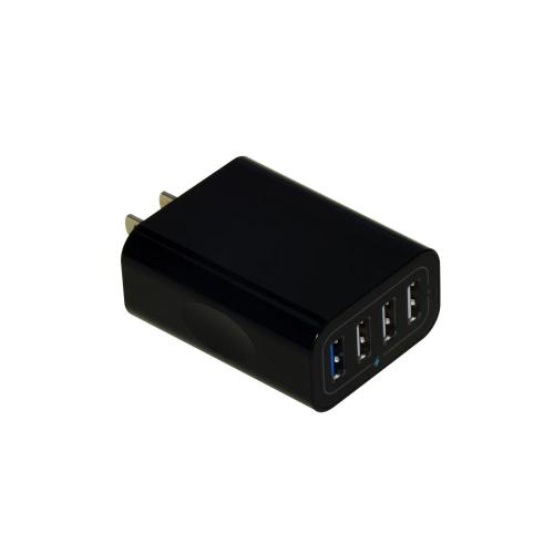 Caricabatterie da muro USB da 25W caricatore rapido nero