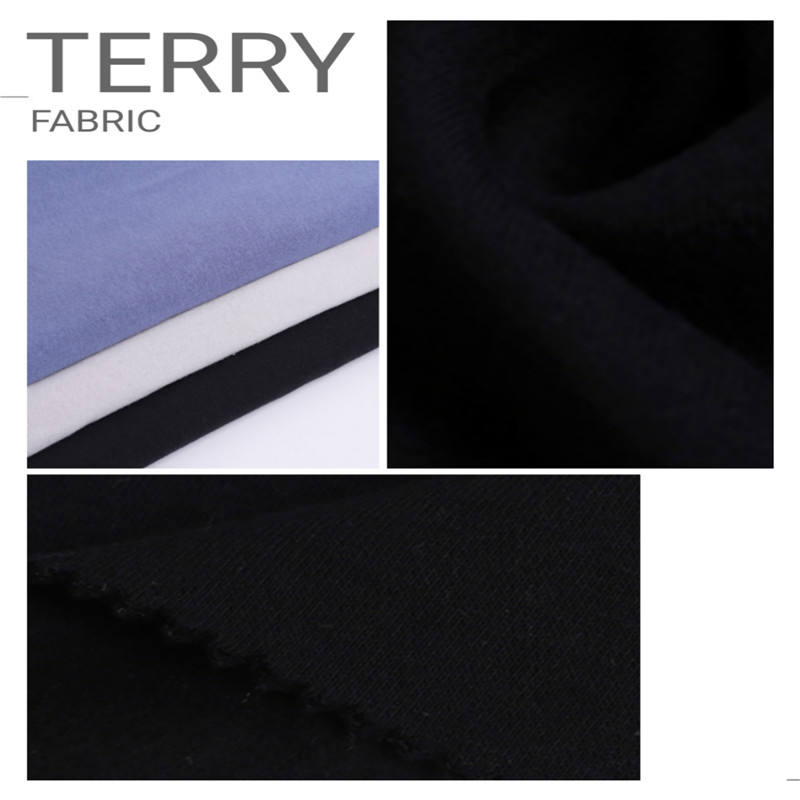 black terry knitted fabrics