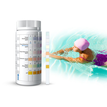 7 Way Way Swimming Pool Test Strip Lit για δοκιμή νερού εδάφους στο σπίτι