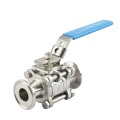 Stainless Steel 3 Pcs Manual Clamp Ball Valve