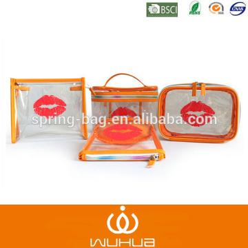 Custom Fashion Promotional Sexy Lips PVC Bag For Summer