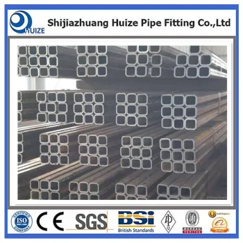 SS400 pre galvanized 75x75 tube square pipe