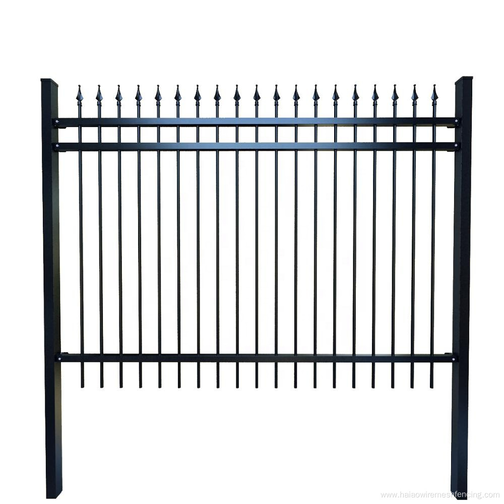 Fancy fence system pool safety spearhead fence panel