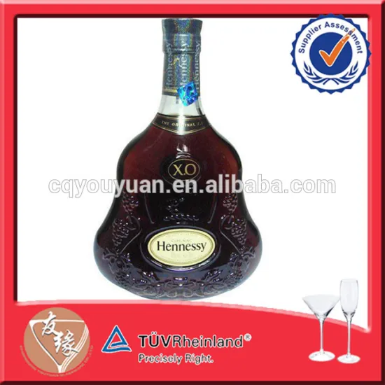3L Personalized Empty Brandy Glass Bottle Crystal XO Brandy Glass Bottle