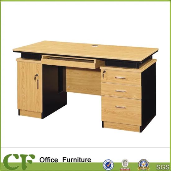 Classic color selective computer table with drawers