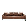 Elegant Wonderful Design Leather Sponge Sofas