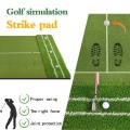 Estera de golf 2 en 1 con base EVA antideslizante
