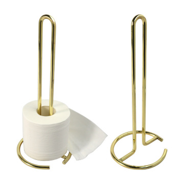 Metall stehende goldene Küche Papierhandtuchhalter für Standard und große Brötchen