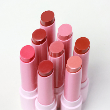 2024 Wholesale High Pigment Plumping Moisturizing Lipbalm - 11 Colors Pink Tube Cute Packaging Long Lasting Lipstick