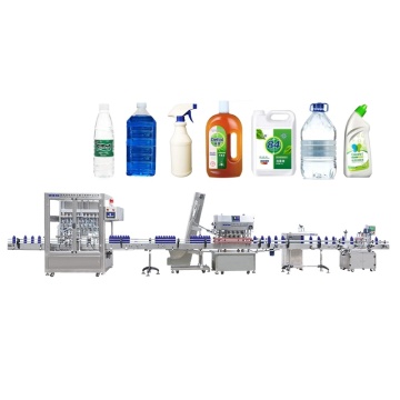 Automated Liquid Laundry Detergent Packaging System: Filling, Capping, and Labeling Machine