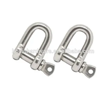 Fashion High Quality Metal D Shape Stainless Steel Shackle