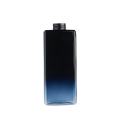 Black square shape plastic petg 500ml shampoo hotel