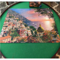 Table de puzzle ronde solide EASTOMMY