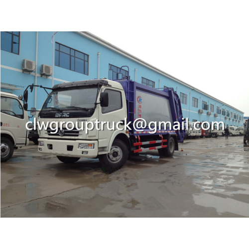 DFAC Duolika 6CBM Container Garbage Compactor Truck