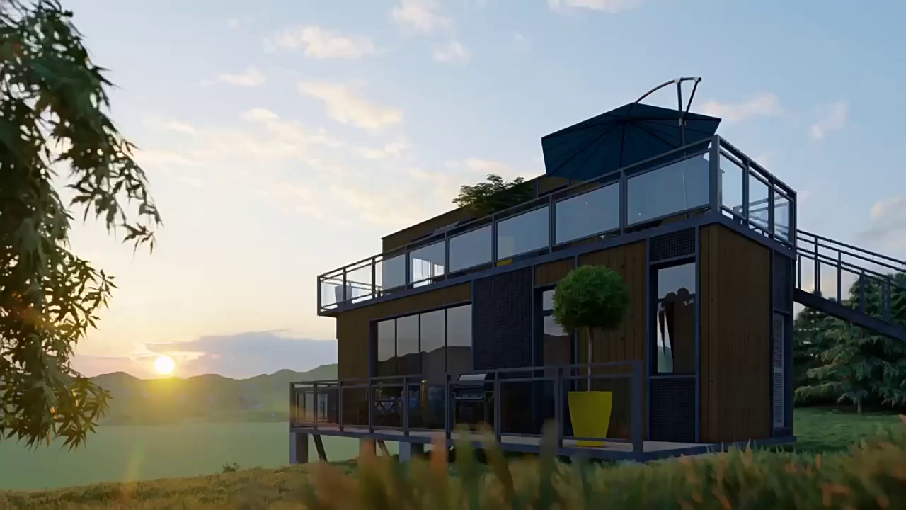 ‌Customizable Outdoor Prefab House | Modular Garden Office & Retail Kiosk | Waterproof Steel Structure Shop for Europe Market