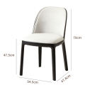 Nordic Home Furniture Design High Dining Room Chair Wholesale Restaurant Coffee Upholstery Fabric Dining Chairs