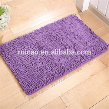 Pure Color Microfiber 100% Chenille carpet /door mat