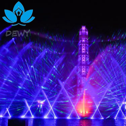 Экрани рақси рақси мусиқӣ Обро дар беруни бино нишон медиҳад