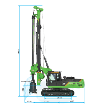Hydraulic Rotary Drill Rig for Low Maintenance Bore Pile Machine