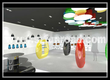 sport store/shop decoration /sport retail shop design/sport display counter and showcase
