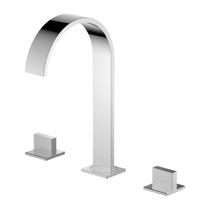 Bathroom 3-hole basin mixer