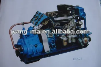 chinese outboard motor sail 295AC,15KW water cooled Two cylinder diesel marine engine ship engine