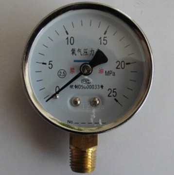 50mm accurate temperature gauge with brass connector