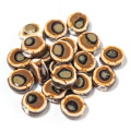 20pcs per bag ceramic beads oblate shape