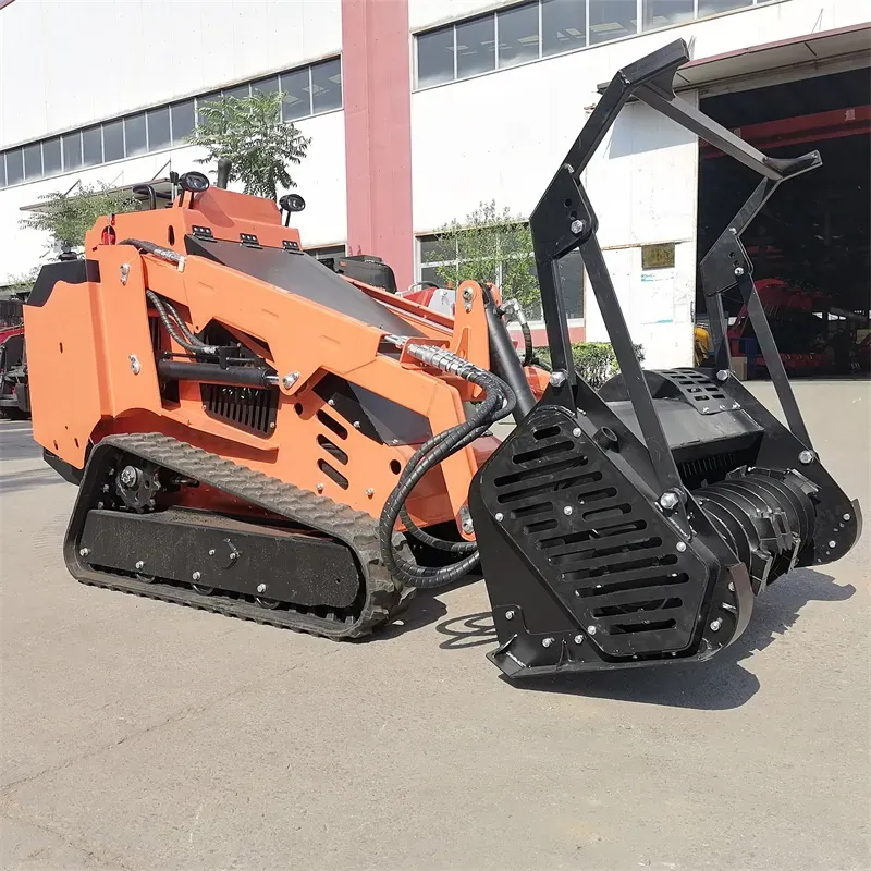 25HP Mini Skid Steer Loader with Forestry Mulcher