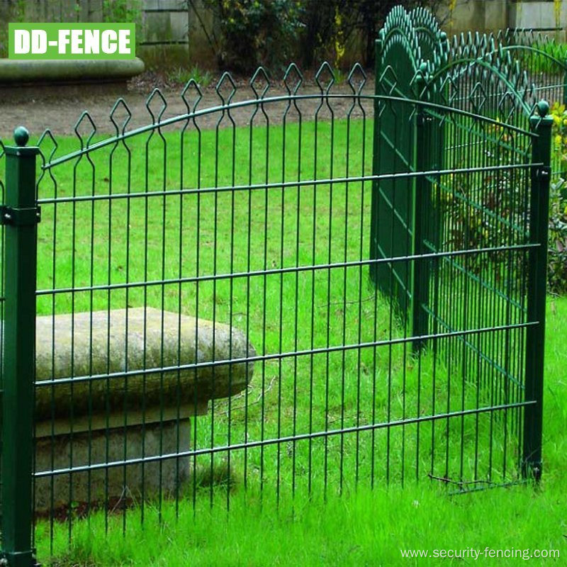 Double Wire Welded Arch Top Decotive Mesh Fence