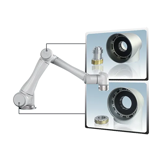 Tandem arm robot low speed servo motor