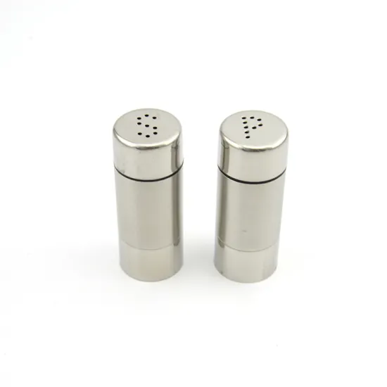 Hot Sale: 2-Piece Stainless Steel Pepper and Salt Shakers Set for Cooking