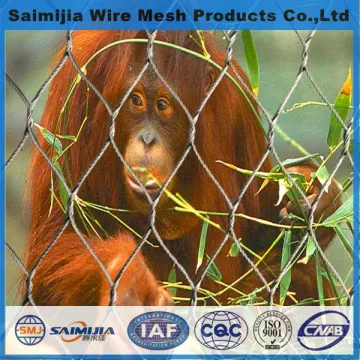 7*19stainless steel zoo animal enclosures