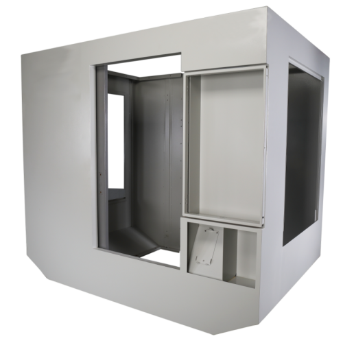 Customizable sheet metal matrix cabinet for CRS system