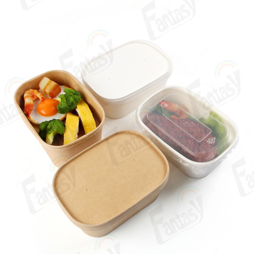 Custom Paper Bowls Take Away Fast Food Bowls