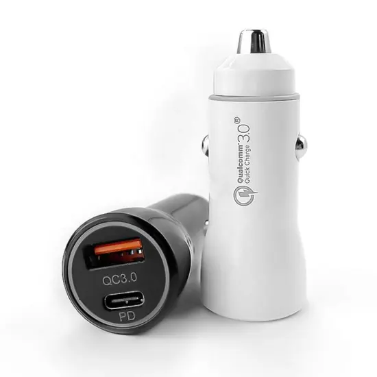Auto Charging Accessories: 2-USB Port Intelligent PD20W QC3.0 Car Charger Adapter